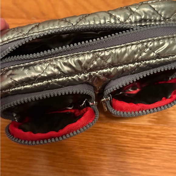 MZ Wallace Large Savoy Cosmetic Bag in Silver - Picture 6 of 6